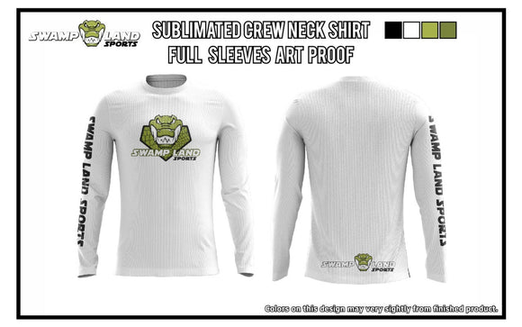 Swamp Land Sports Long Sleeve Jersey-White/Green